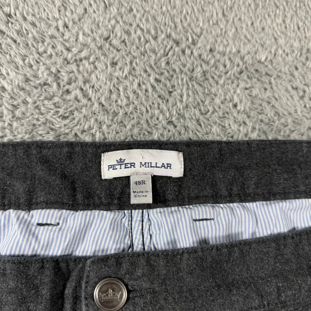 Lot of 3 Peter Millar Crown Mountainside Flannel 5 Pocket Pants Mens 48Rx28
